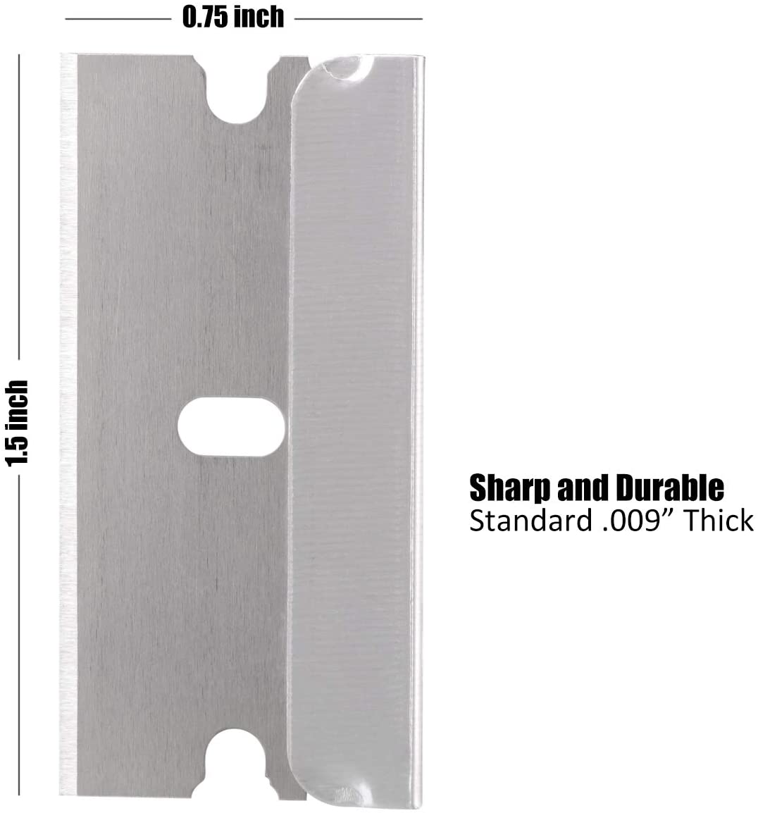 Single Edge Industrial Razor Blades, Standard Razor Blades Scraper for Removing Paint,Mastic,Stickers,Putty or Decals, 100/box