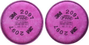 3M 2097 P100 Particulate Filter with Organic Vapor Relief
